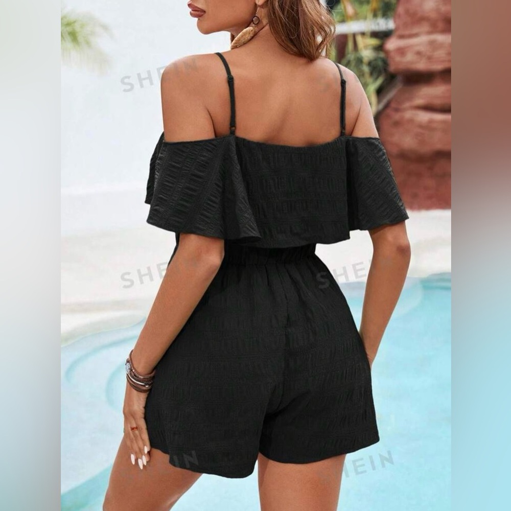 Shein Ruffled Romper - Picture 2 of 2